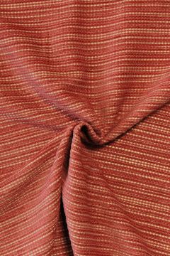 Jacquard Gobelin - Coral and Camel Stripes