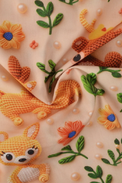 Katoen - Crochet Animals, Flowers and Pearls on Soft Sand