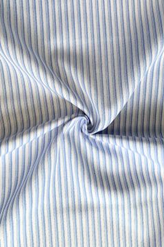 Blousestof - Streep - Zacht Blauw/Wit