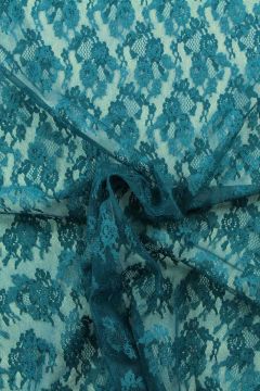 Lace - Dark Petrol Flowers 