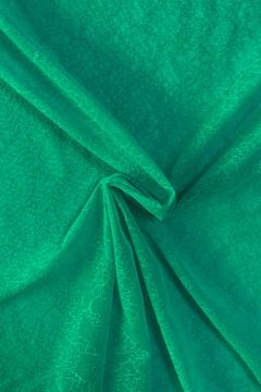Lace - Bright Emerald Stitched Flowers