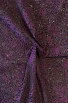 Lace - Dark Purple Peony Flowers