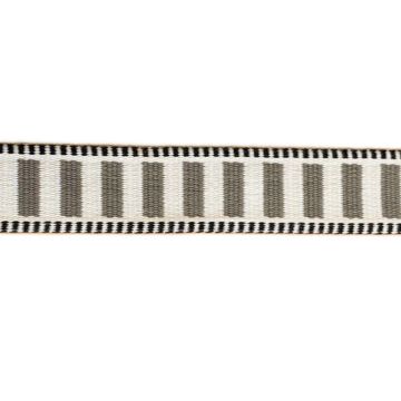 Luxe Tassenband - Stripes - Off White/Grey