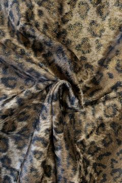 Velboa - Shiny Dotted Leopard - Brown/Black/Gold
