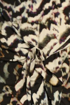 Viscose Tricot - Blurry Panther White/Black/Multicolor