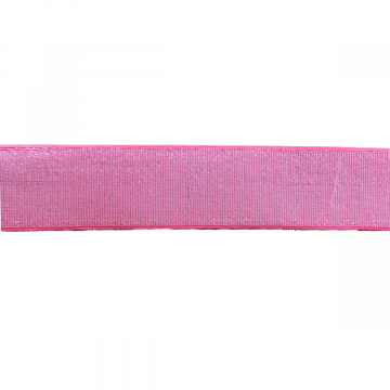 Elastiek Soft Glittery - Pink/Silver - 40 mm