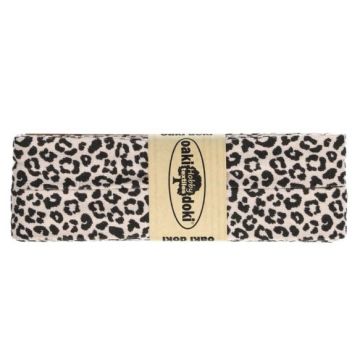 Oaki Doki Biaisband Tricot - Leopard - Old Pink