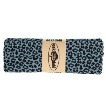 Oaki Doki Biaisband Tricot - Leopard - Lavender/Blue