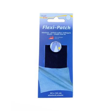 Reparatiedoek Jersey Stretch reverse - Zwart - 10 x 16 cm