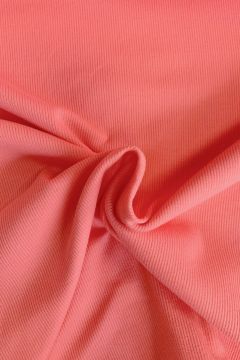 Rib jersey - Sunkissed Coral