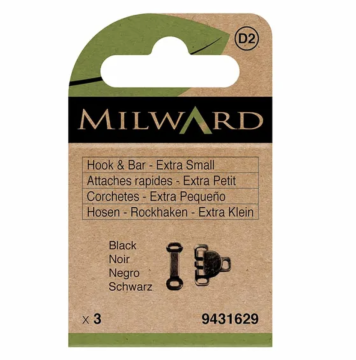 Milward - Broek- en rokhaken maat XS - Zwart