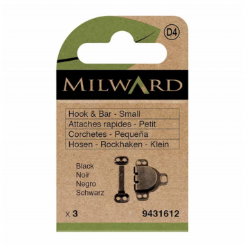 Milward - Broek- en rokhaken maat S - Zwart