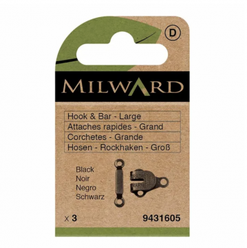 Milward - Broek- en rokhaken maat L - Zwart
