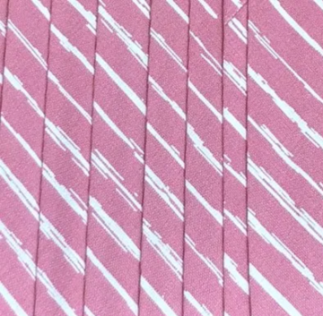 Oaki Doki Katoen Biaisband - Stripes Blush Pink - 2m