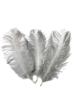 gekleurde veer fuchsia 30cm