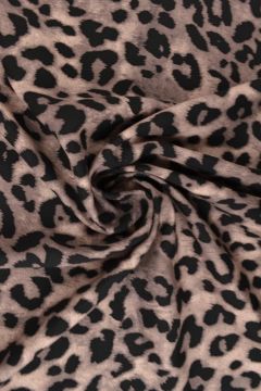 Viscose - Leopard on Taupe