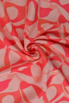 Viscose - Pink/Coral Graphic