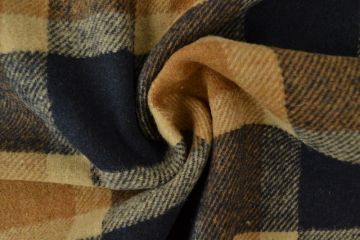 Wol - Tartan - Navy / Beige / Camel