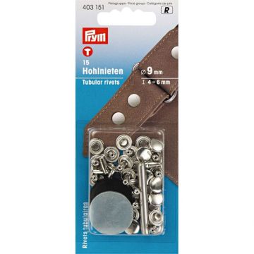 Prym Holnieten Set 9 mm - Zilver