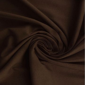 Katoenen Tricot Bruin