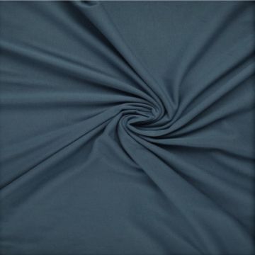 Katoenen Tricot Staalblauw