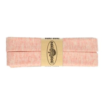 Tricot de luxe biaisband oaki doki 061 melange zalm