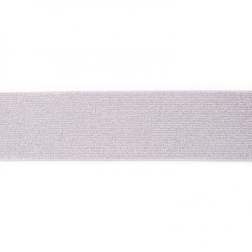 Glitter Elastiek - Lavender/Silver - 35 mm