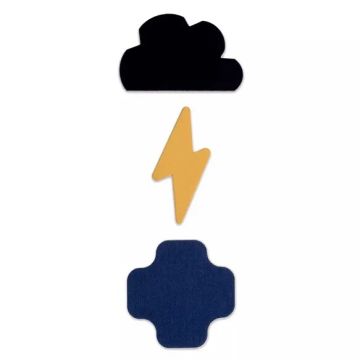 Prym FabPatch Stretch - Lightning/Cloud