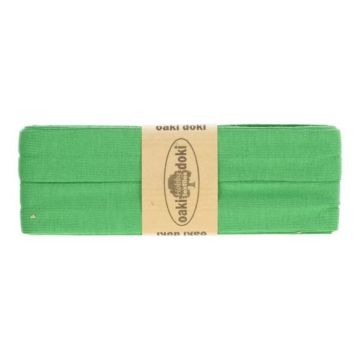 tricot de luxe biaisband oaki doki grasgroen