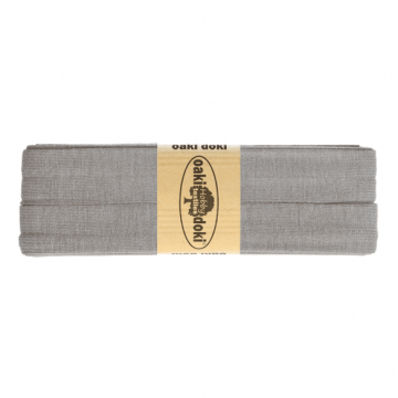 tricot de luxe biaisband oaki doki grijs