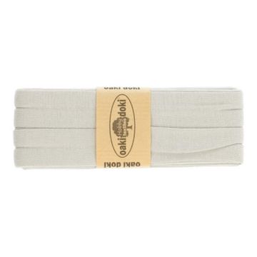 tricot de luxe biaisband oaki doki licht grijs