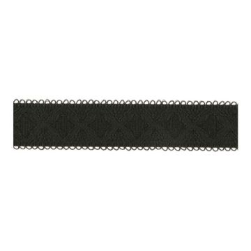 BH Elastiek Picot 19mm -  Zwart