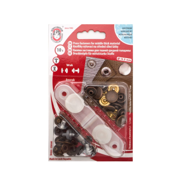 Drukknopen Set - 13,5mm - Brons