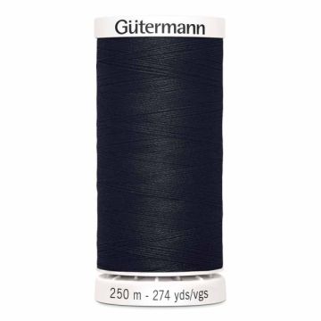 Gütermann 250 meter naaigaren - zwart