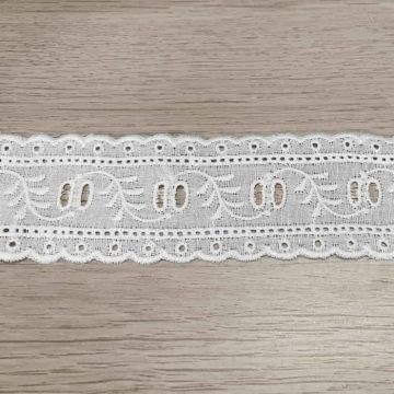 broderie band - Wit - 39mm