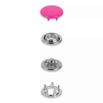 Prym - Gekleurde Jersey drukknopen 12mm - Pink