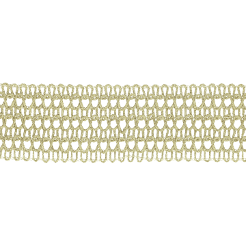 Lurexband Open 40mm - Light Gold