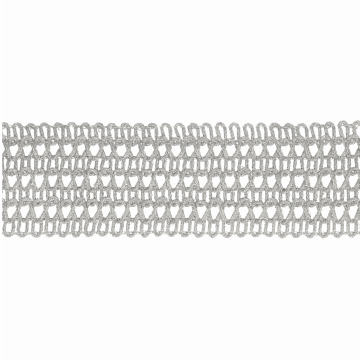 Lurexband Open 40mm - Silver