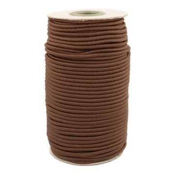 Koord elastiek 3mm -932- Zacht Bruin