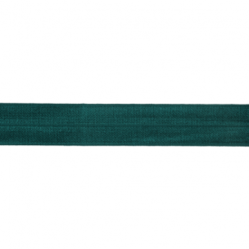Vouwtres donker petroleum 20mm elastisch biaisband 