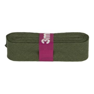 Oaki Doki Katoen Biaisband 3m Legergroen