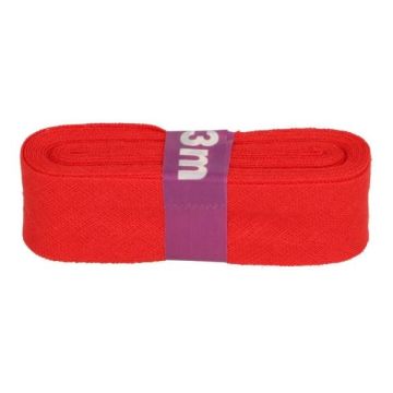 Oaki Doki Katoen Biaisband 3m Rood