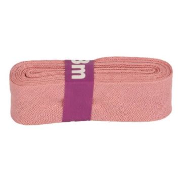 Oaki Doki Katoen Biaisband 3m Vintage Roze