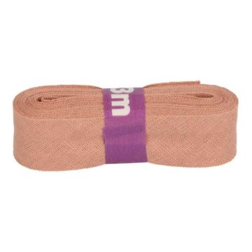 Oaki Doki Katoen Biaisband 3m Donker oud roze