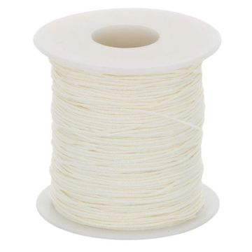 Glanskoord/ Speenkoord 1mm - Ecru