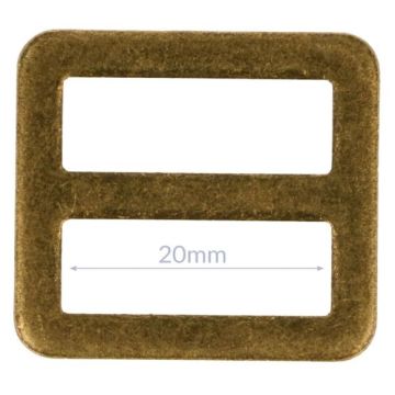 Opry Gesp Plat - Old Gold - 20mm