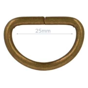 Opry D-Ring - Old Gold - 25mm