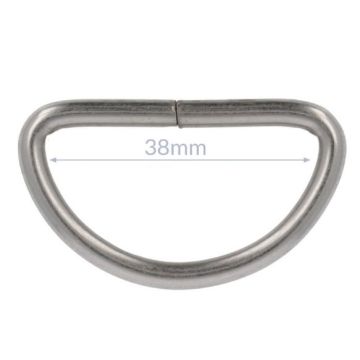 Opry D-Ring - Mat Nikkel - 38mm
