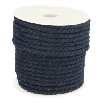 gedraaid koord donker blauw