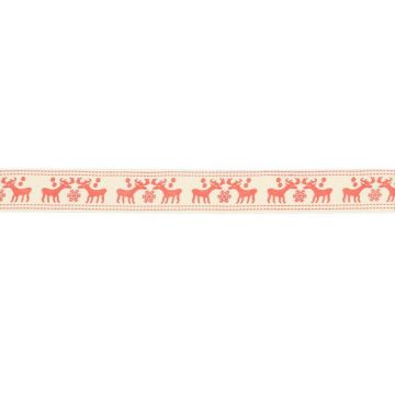 Lint Rendier 15mm - Rood